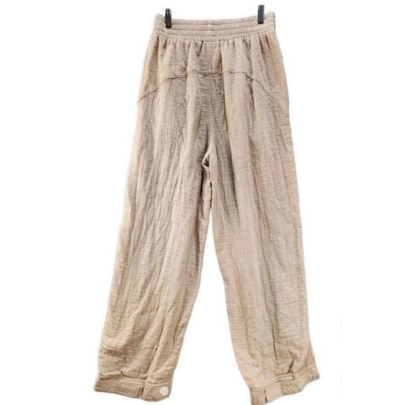 COTTON ON BODY - L Sz XS Woven (100% Cotton) Loose Fit Dance Pants/“Sesame”. NWT - Picture 2 of 16